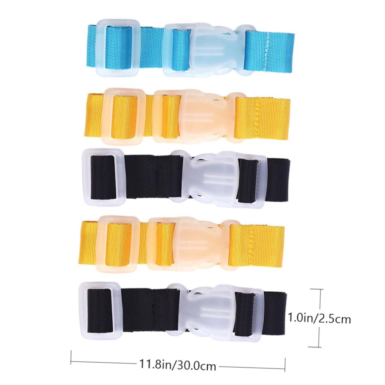 3 Set Cinghie Regolabili Per Valigia Con Fibbia Pratica E Leggera Per Viaggi E Sicurezza Luggage Belt Multi 5 Pezzi*3