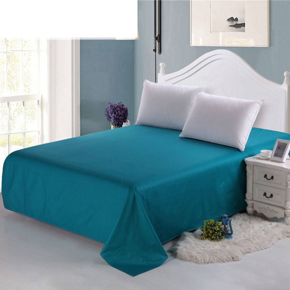 Drap en pur coton 200x230cm couleur unie pour une chambre zen et cosy