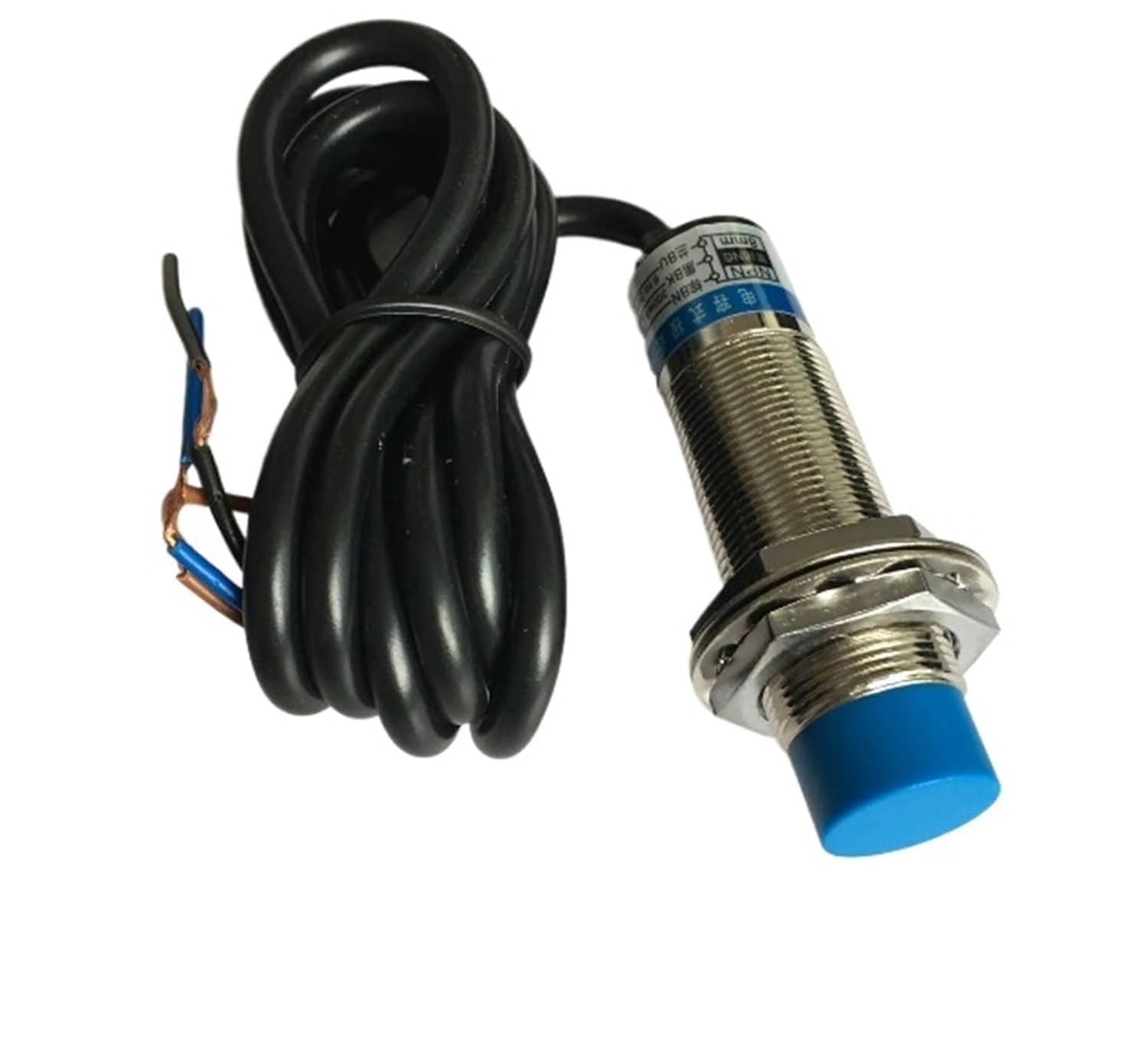 M18 capacitive Proximity Sensor LJC18A3-B-Z/AX BX LJC18A3-B-Z/AY by LJC18A3-B-J/EZ DZ DC6-36V 3 Wires NPN NC 8mm(LJC18A3-B-Z AX)