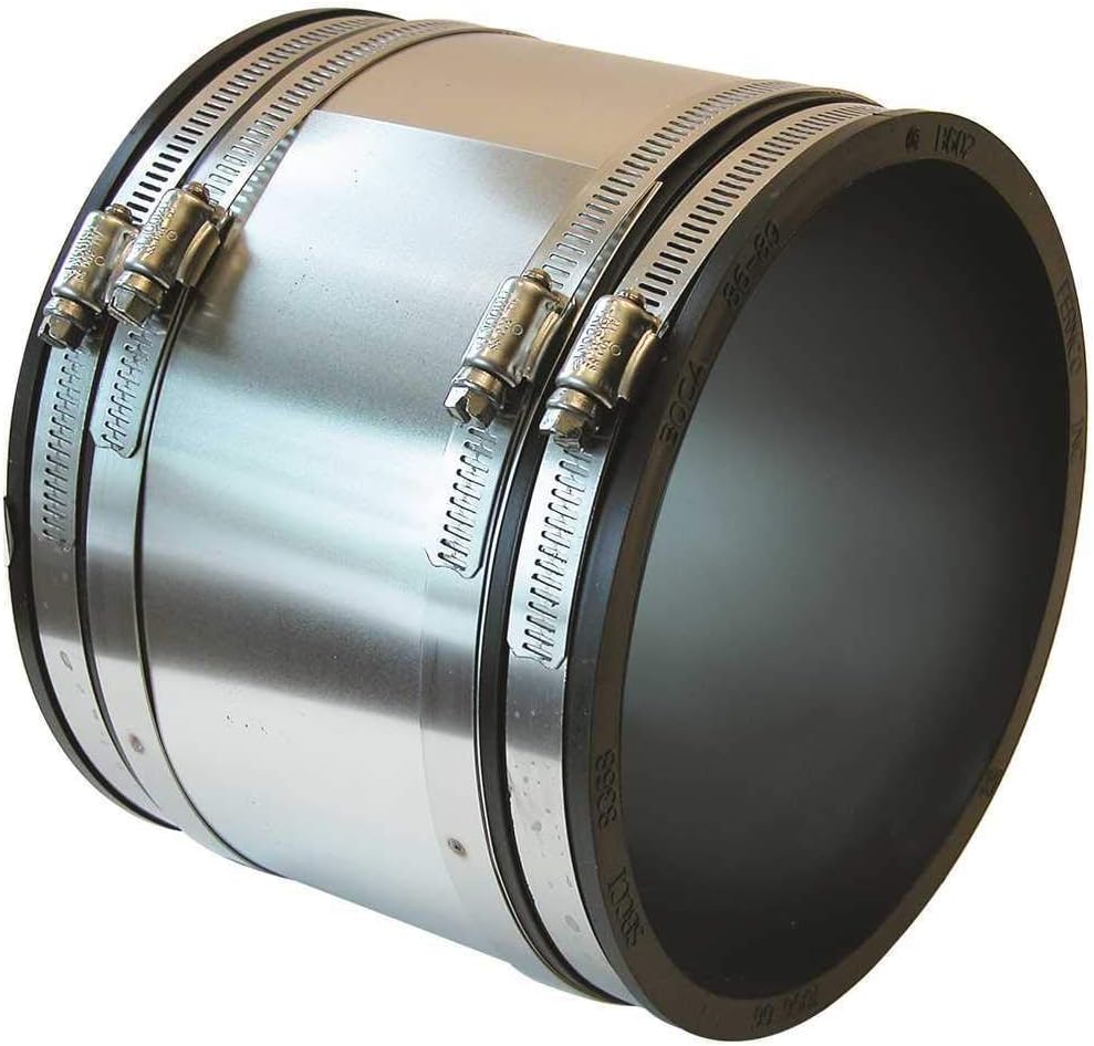 4 x 4 in. Cast Iron or Plastic Flexible Coupling