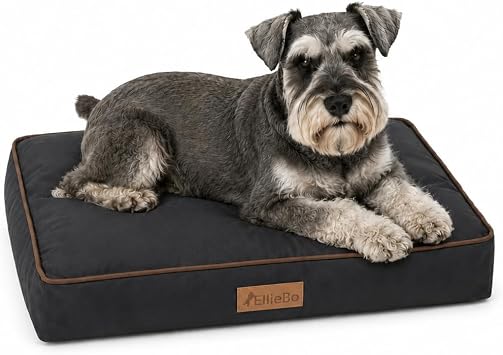 Ellie-Bo Medium Dog Bed for 30-inch Dog Cage/Crate - Black Water Resistant