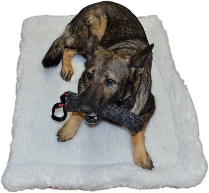 RedLine K9 Double Sided Sherpa Dog Bed Crate Mat (16" x 26