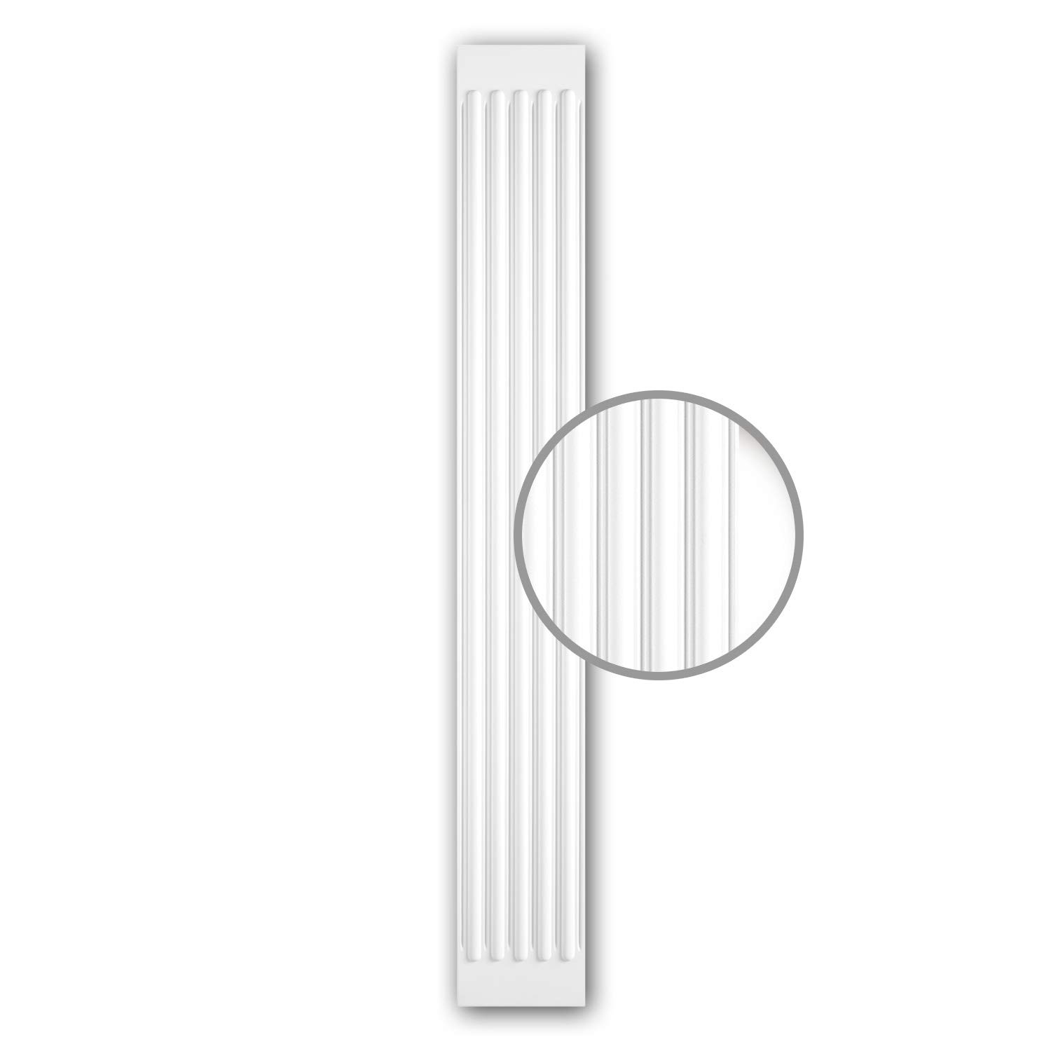 Fût de pilastre Profhome 122020 en polyuréthane rigide de 200 cm