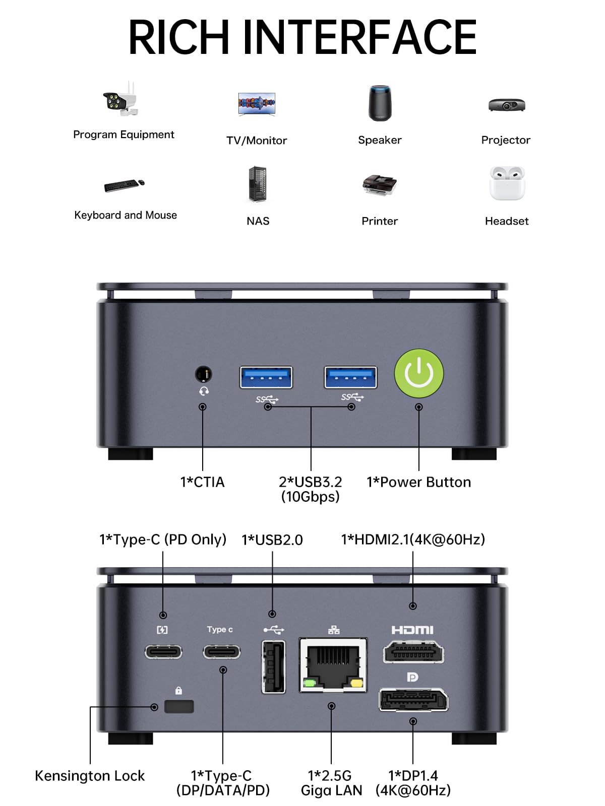 GMKtec G10 Mini PC Computer, Ryzen 5 3500U (Beats N150/N97), 16GB GMKtec G10 Mini PC Computer, Ryzen 5 3500U (Beats N150/N97), 16GB