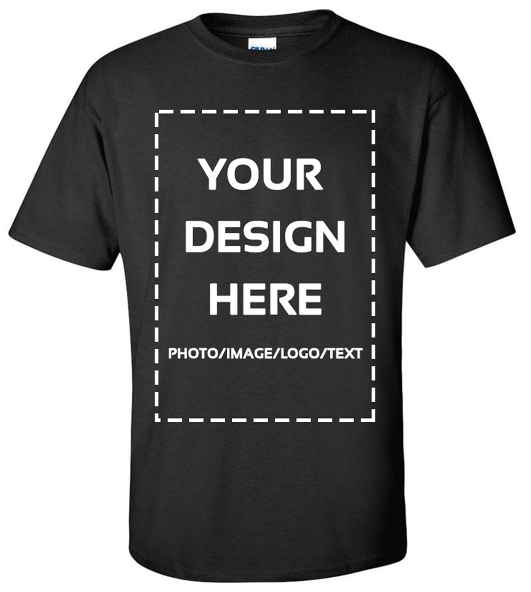 Custom Personalized Unisex Cotton T-Shirt, Design Your Own Print Text or Image