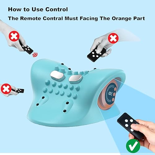 Miniatura 4 de SARMOCARE Masajeador de cuello para aliviar el dolor de tejido profundo, almohada masajeadora de cuello mejorada 2025, modos