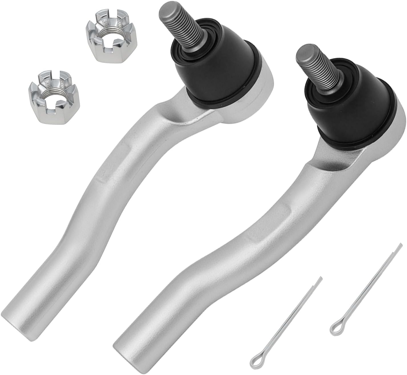 Front Outer Tie Rod End Links,Compatible with Honda Accord 2008 2009 2010 2011 2012,Compatible with Acura TSX 2009 2010 2011 2012 2013 2014,Replace ES800459 ES800460,2PCS for Left and Right