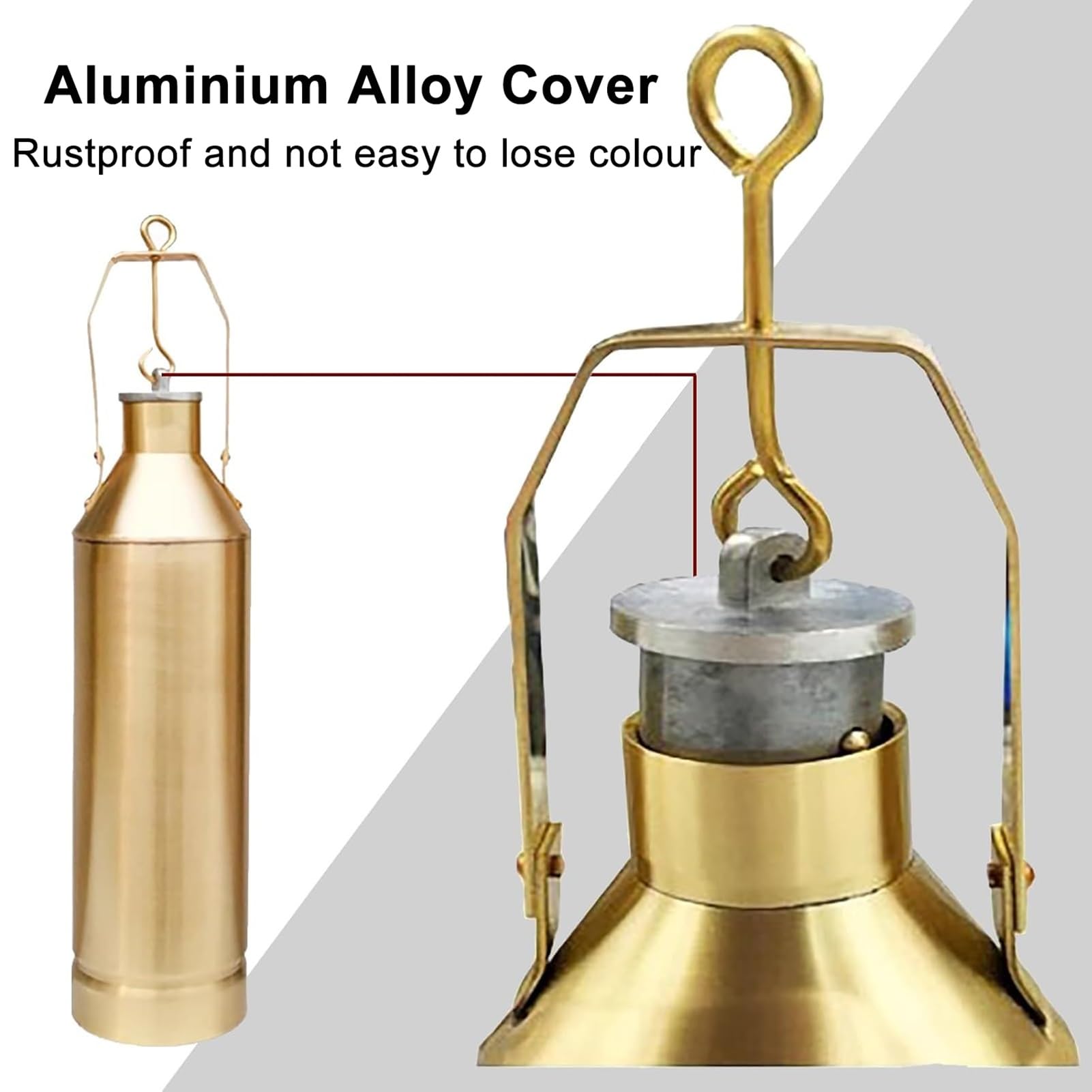 Flacone campionatore per Olio in Ottone - Kit di campionamento per Serbatoi di Carburante industriali per analisi dell'olio, 1000 ml (7x36 cm) - Strumento Essenziale per fabbriche e Serbatoi