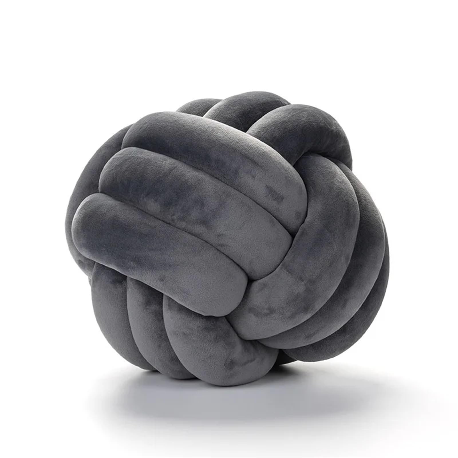 Oreiller boule nouée et coussin tissé de lit : créez un nid douillet couleur unie