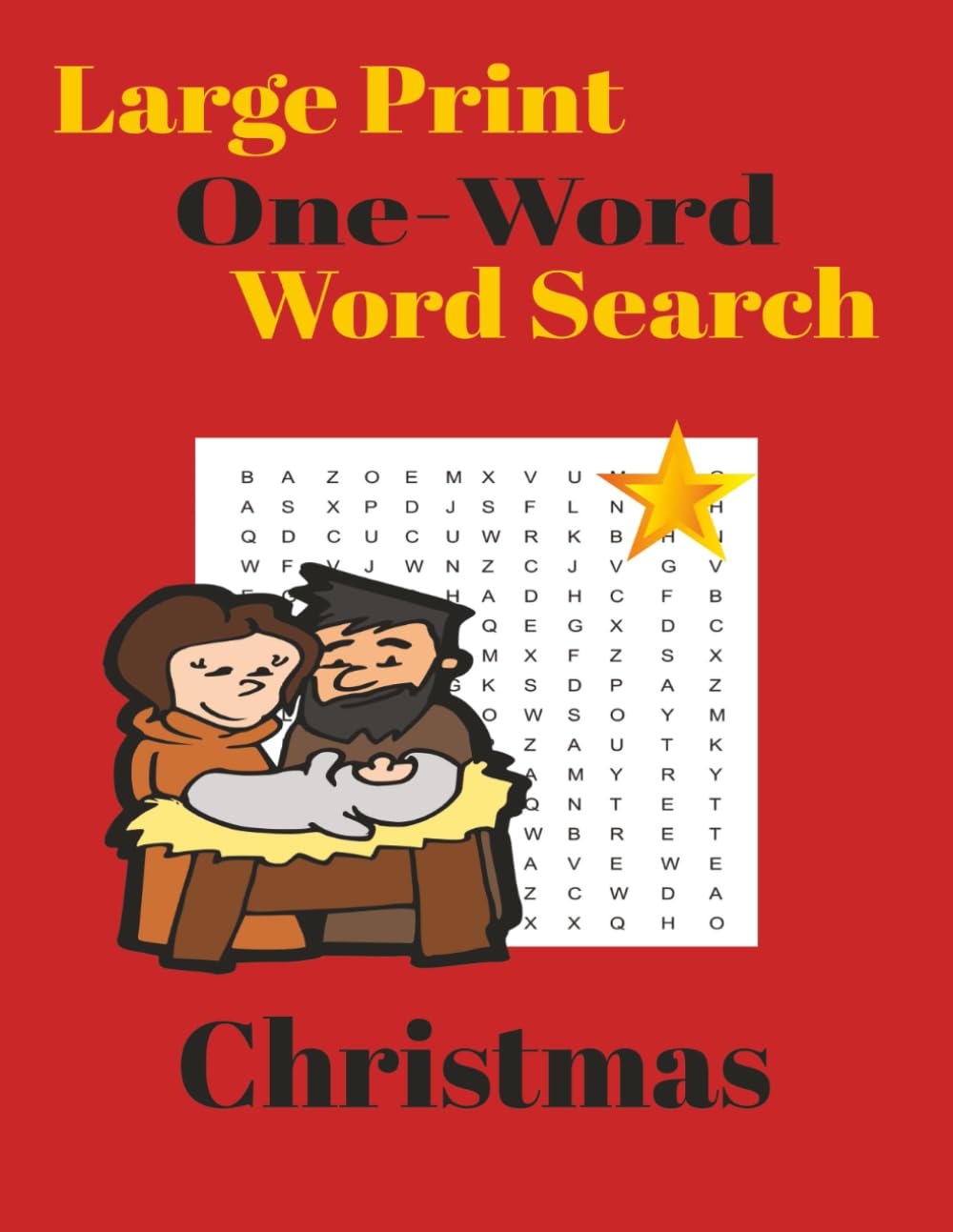 Large Print One-word Word Search Christmas (Holiday One-Word Word Search)