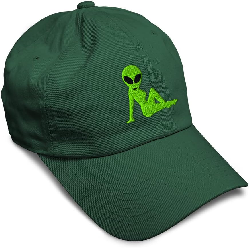 Custom Soft Baseball Cap Sexy Alien Embroidery Dad Hats for Men & Women