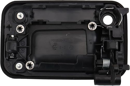 Miniatura 168 de TRQ Manija de la puerta exterior trasera izquierda del lado del conductor negra compatible con Honda Civic 2001-2005