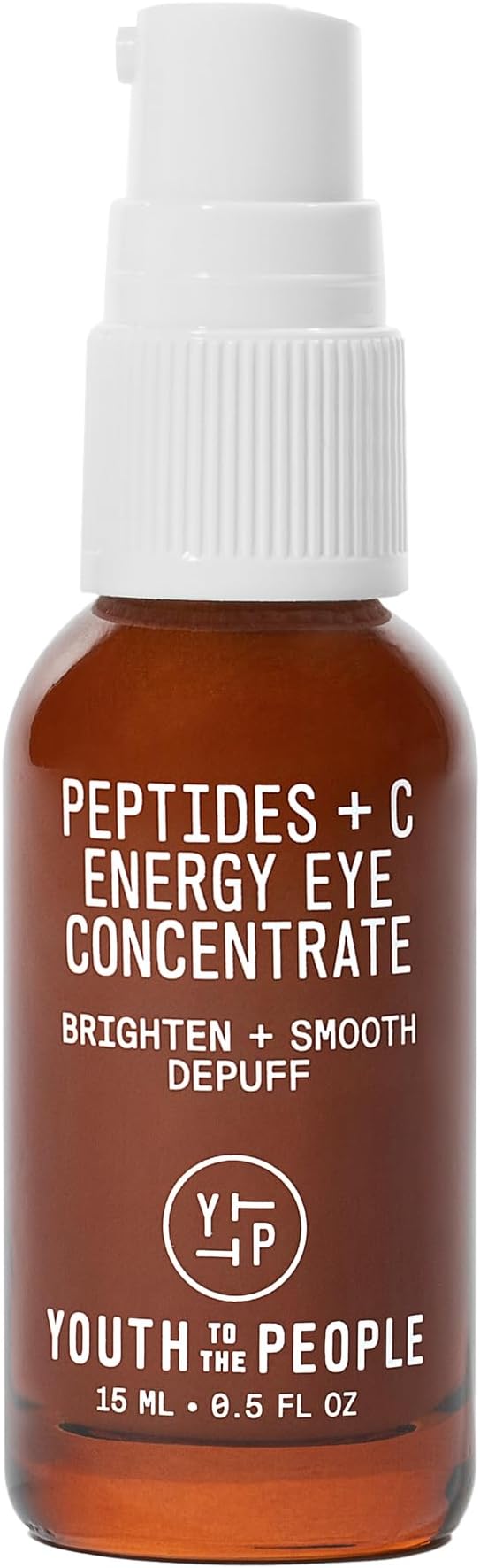 Youth To The People Peptides + Vitamin C Eye Concentrate - Vitamin C Eye Serum with Caffeine + Antioxidants, Visibly Brightens Dark Circles, Reduce Undereye Puffiness, Blurs Fine Lines - 0.5 fl oz