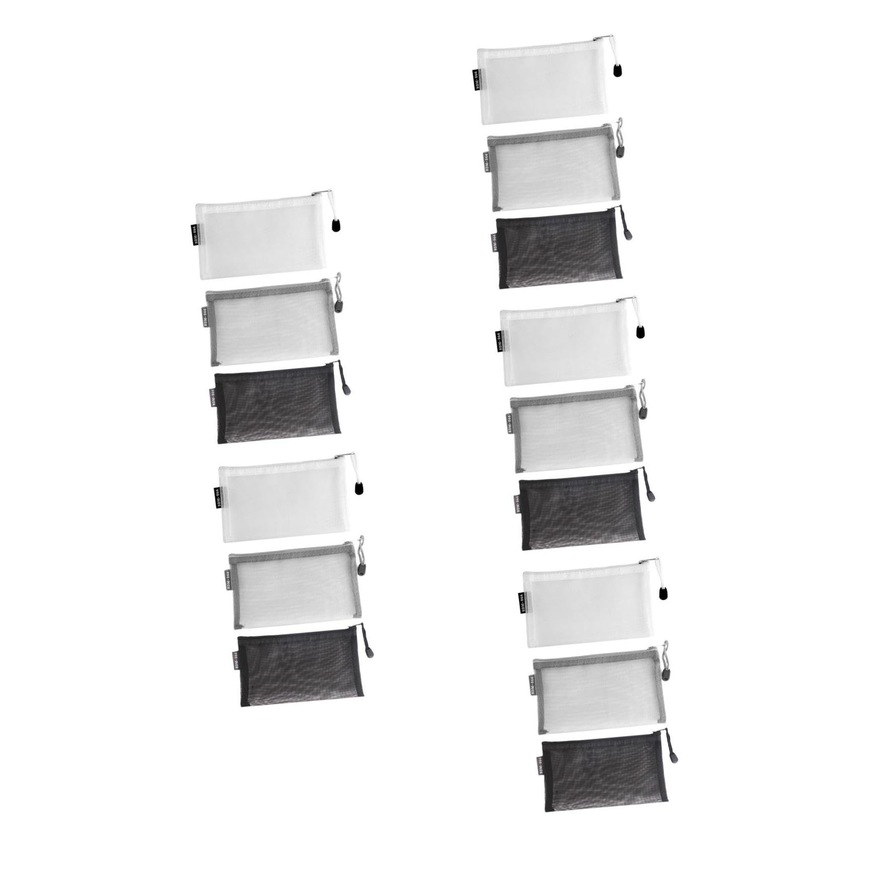 STOBOK 5 Set Carino Astuccio Portapenne a Rete Astuccio Portapenne Griglia Borsa Portaoggetti per Matita Penna Righello Bussola E Forbici 3 Pezzi * 5