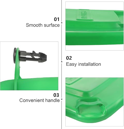 Miniatura 2 de HANABASS Tapa de cubo de basura para exteriores, tapa de cubo de basura para exteriores, tapa de cubo de basura de plástico, tapa de repuesto para