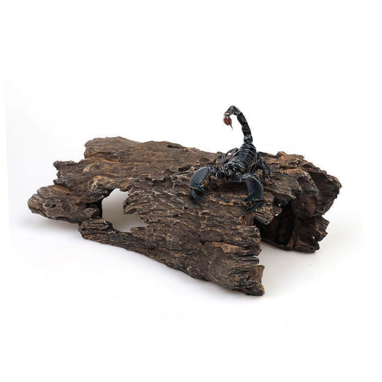 Toddmomy Tronco d Albero Artificiale in Resina per Acquario Decorazione Paesaggistica Resistente all Usura Forma Realistica per Acquari e Laghetti