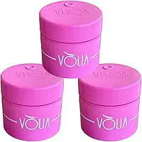 Kit 3 Potes Eco Duo Vólia 30g Refil Gel Alongamento de Unhas Nails Rosa