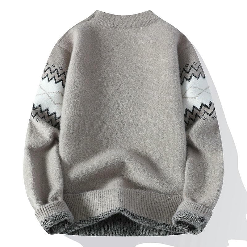 Pull classique en tricot semi-haut idéal pour le bureau et le weekend