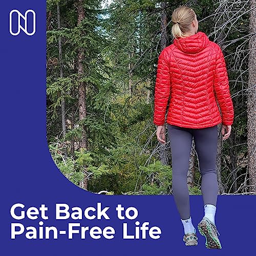 Image of NanoSocks Compression Socks for Women & Men (1 Pair) - BEST Ankle Brace Support Sleeve for Neuropathy, Plantar Fasciitis, Diabetic Foot Nerve Pain Relief - Toeless (Large, Black)