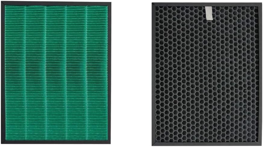 Fette Filter - 400/400S Replacement Filter compatible with Coway AIRMEGA Max2 400 400S 400(G) 400S(G) Max2 Green and Active Carbon Filter Set, AP-2015-FP, 2 Pack