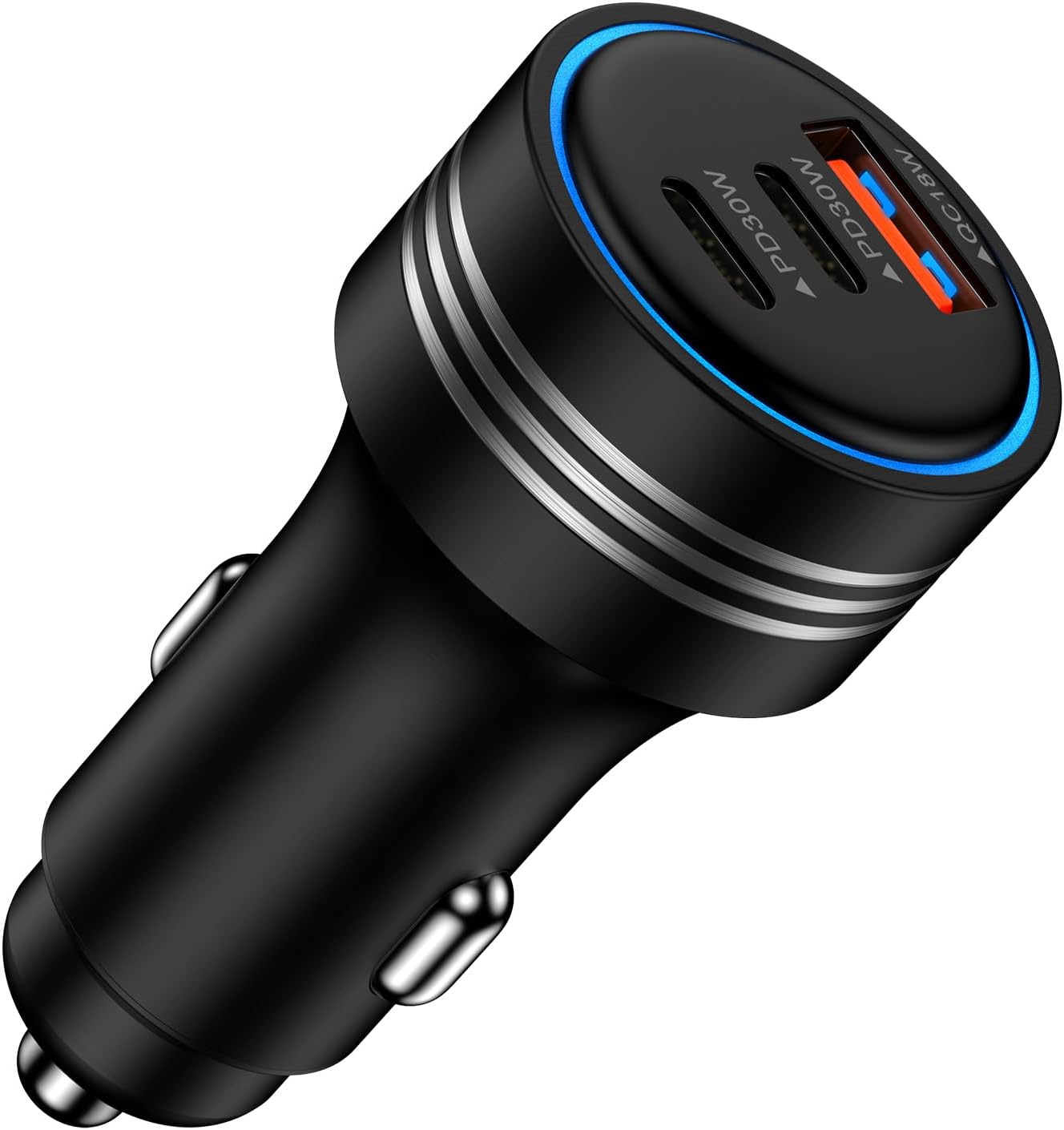USB C Car Charger for iPhone 17/16/15/14/13 Pro Max, 3Port 78W USB-C & USB-A Fast Car Charger Type C Fast Charging Cigarette Lighter Adapter Car Phone Charger for Samsung Galaxy S25/S24/A16/A36/A56