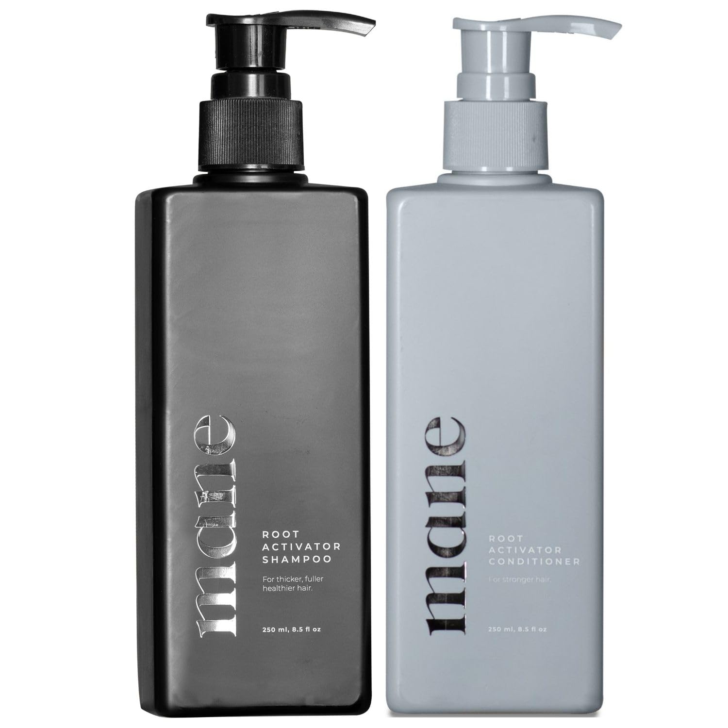 Superior Mane Root Activator Shampoo & Conditioner for Men – Nourishing Daily Hair Care Set – Supports Healthier, Fuller-Looking Hair with Ginseng, Oat & Sesame Extracts – Unscented, 17 fl oz (2 Pack)