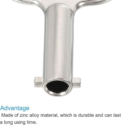 Miniatura 10 de PATIKIL Llave de llave de vaso de 0.5 x 0.198 pulgadas, paquete de 3 llaves de medidor de agua a gas para armario eléctrico para cerradura de panel