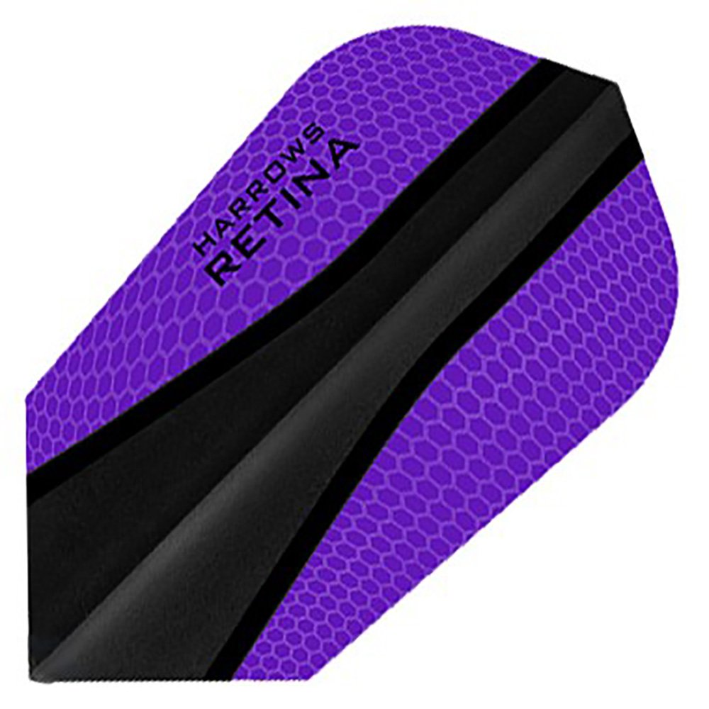 3 Sets of Harrows Retina Slim Dart Flights Plus 1 Set of 3 Aluminum Dart Flight Protectors (Purple)