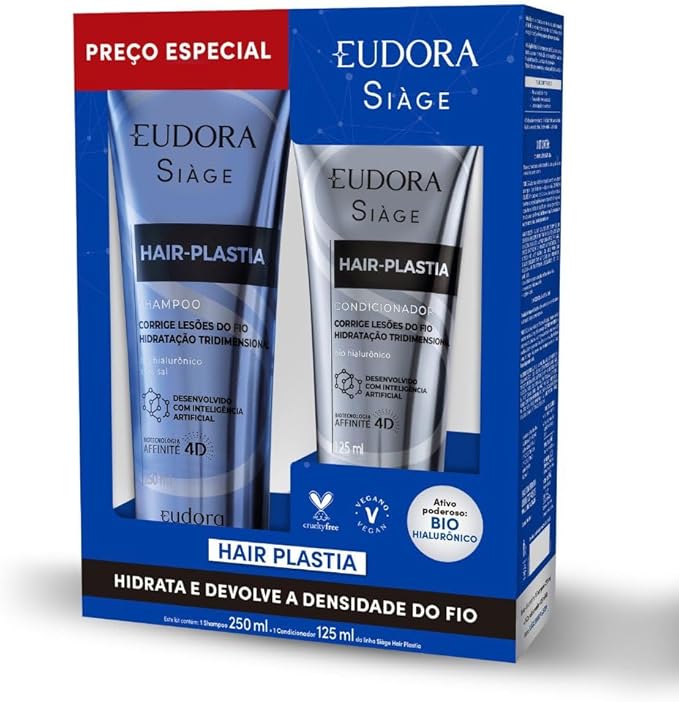 EUDORA SIÀGE PROMOPACK HAIR-PLASTIA Menor preço em EUDORA SIÀGE PROMOPACK HAIR-PLASTIA