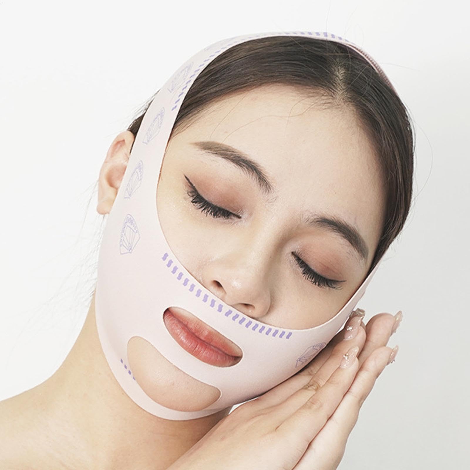 Face Lifting Strap, Adjustable Slimming Band, Comfortable V- Lift Belt, Seamless Skin-Friendly Face Lift Tape, Chin Reducer, Perfect For Tightening & Contouring