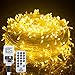 Produktbild SONUG Lichterkette 40m, 8 Modi 400 LED Lichterketten Warmweiß mit Speicherfunktion Fernbedienung & Timer, Strombetrieben, Dimmbar, IP44 wasserdicht für Weihnachten, Party, Innen Außen Dekoration