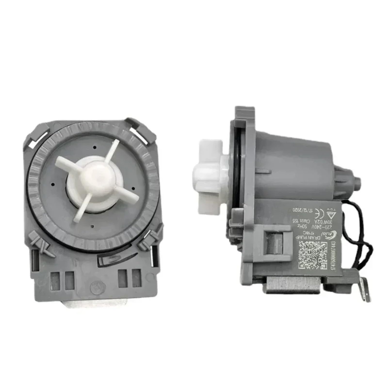 1718C 30W 220-240V 50Hz 17476000007443 Motore pompa di scarico compatibile con lavastoviglie Midea.