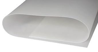 Silicone Rubber Sheet, 50A Durometer, 1/32 (.032) inch Thick, 9 x 12 (.8mm x 230mm x 305mm), Food Grade, Made in the USA, Smooth Finish, No Adhesive Backing