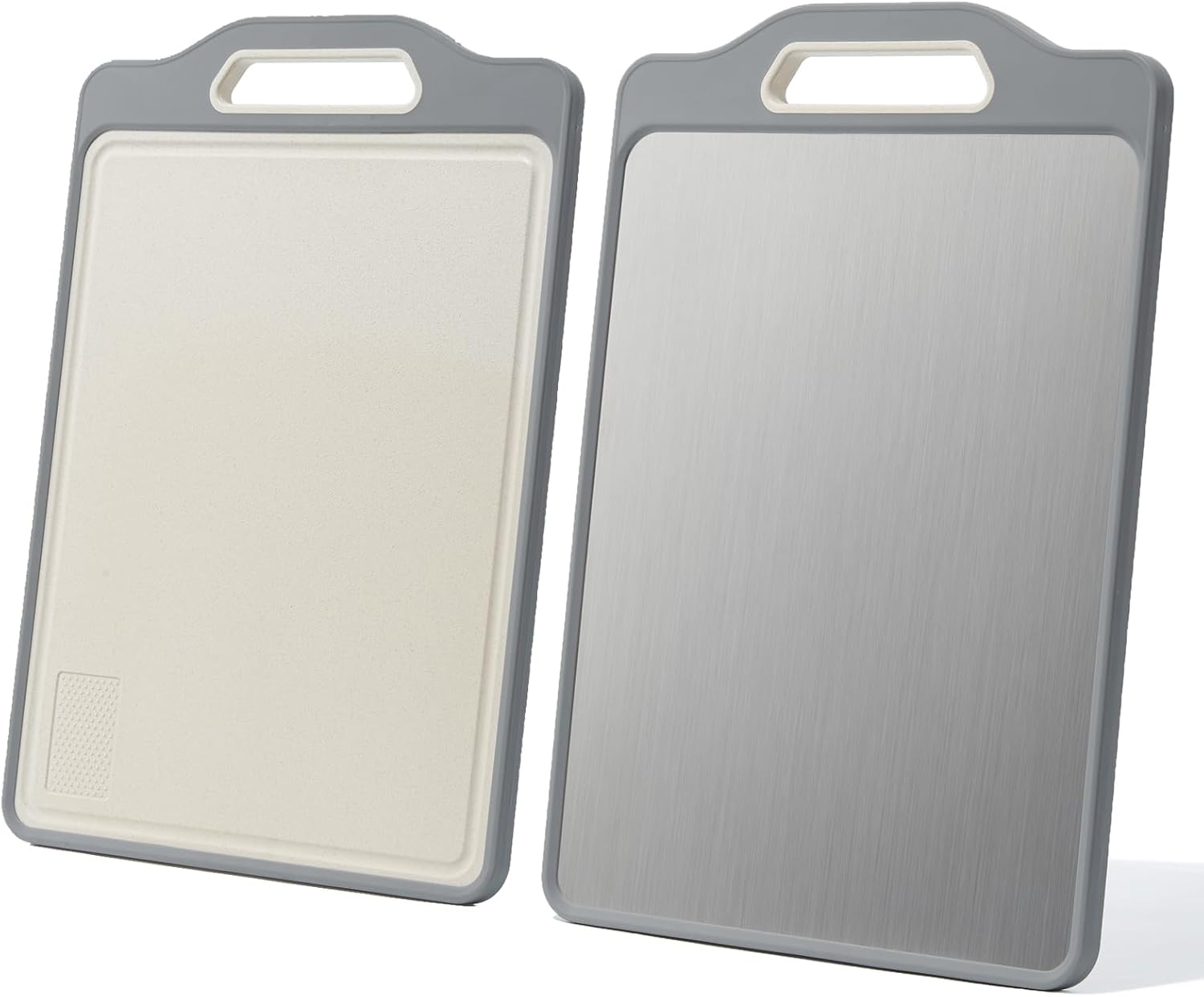 Stainless Steel Cutting Boards For Kitchen,Double Sided Cutting Board With Handle,Stainless Cutting Board And Wheat Straw Chopping Board With Juice Troughe,Kitchen Chopping Board Easy To Clean Stainless Steel Cutting Boards For Kitchen,Double Sided Cutting Board With Handle,Stainless Cutting Board And Wheat Straw Chopping Board With Juice Troughe,Kitchen Chopping Board Easy To Clean