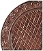 Old Dutch Versailles Charger Plate, 13-Inch, Dark Brown, Set of 6