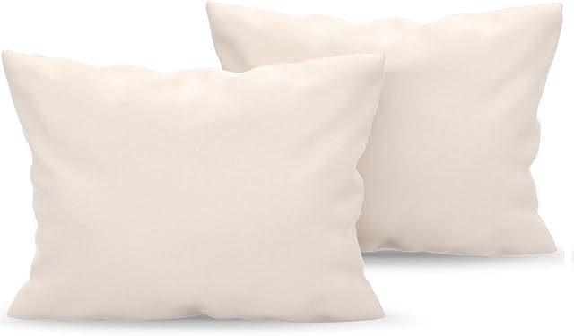 Dreamzie Poszewka na poduszkę 40 x 60 Zestaw 2 sztuk z mikrofibry z certyfikatem Oeko-Tex, miękka i szczotkowana poszewka na poduszkę, w dotyku skóra brzoskwiniowa - beżowa