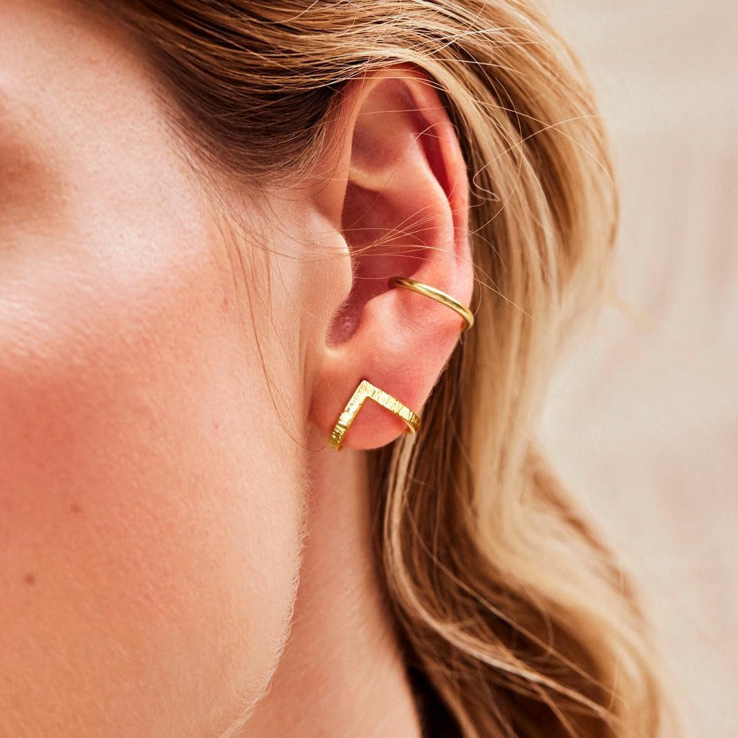 Gold Earrings for Women Trendy 14K Gold/Silver Plated Stud Earrings Sterling Silver Post Minimalist Simple Dainty Stud Earring Hypoallergenic Earring for Women Jewelry Gifts