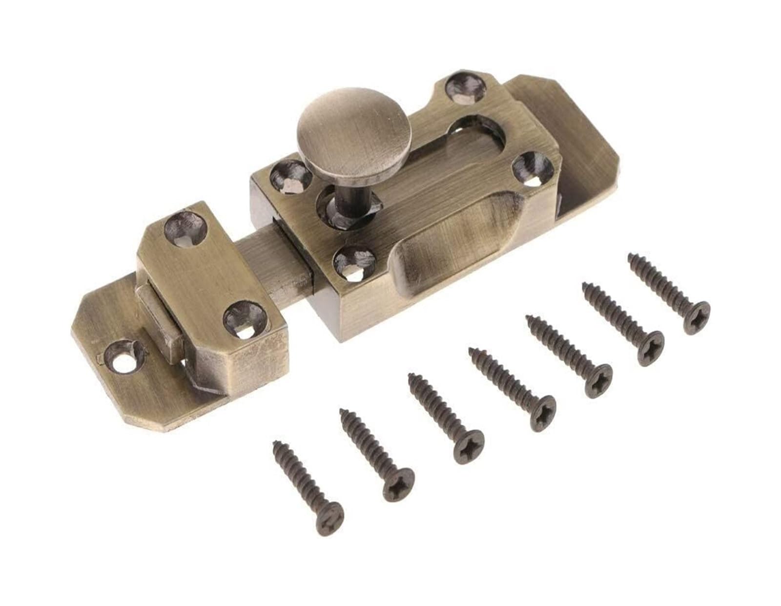 Door Lock Bolt, Door Lock Slide Bolt Latch Multicolor 3-4 inch(Green Copper 3inch)