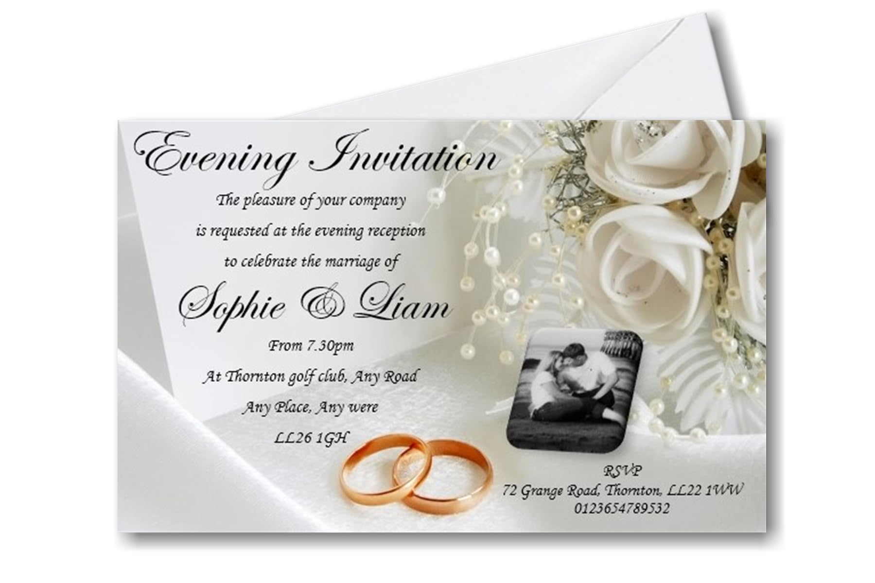 Bespoke Candy Delights 40 Personalised Wedding Evening Invites - Invitations WE13