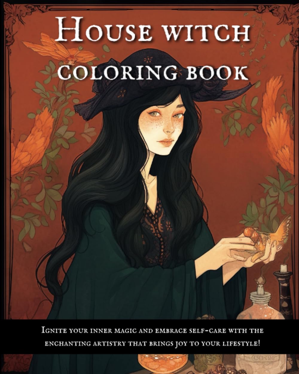 House Witch Coloring Book: Enchanting Illustrations of Beautiful and ...