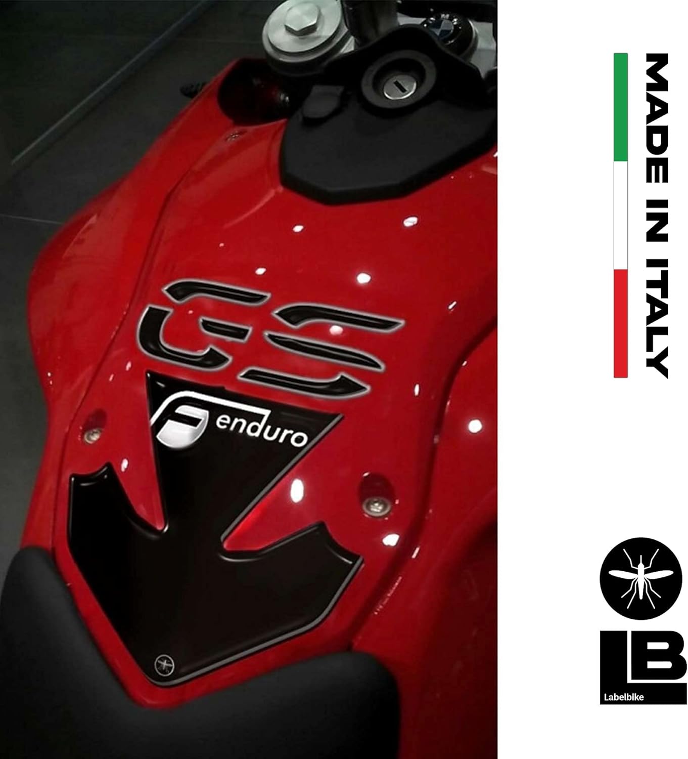 labelbike - 3D Sticker Motorcycle Fuel Tank Pad Protection and Decoration in Resin Compatible with BMW F700 GS and F800GS