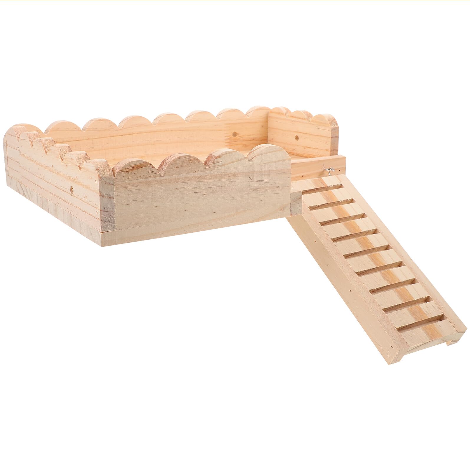 ERINGOGO Hamster Plattform aus Massivholz Große Unterkonstruktion für Käfig Spielplatzzubehör für Hamster Rennmäuse Meerschweinchen und Kleintiere Käfigdekor für Haustiere