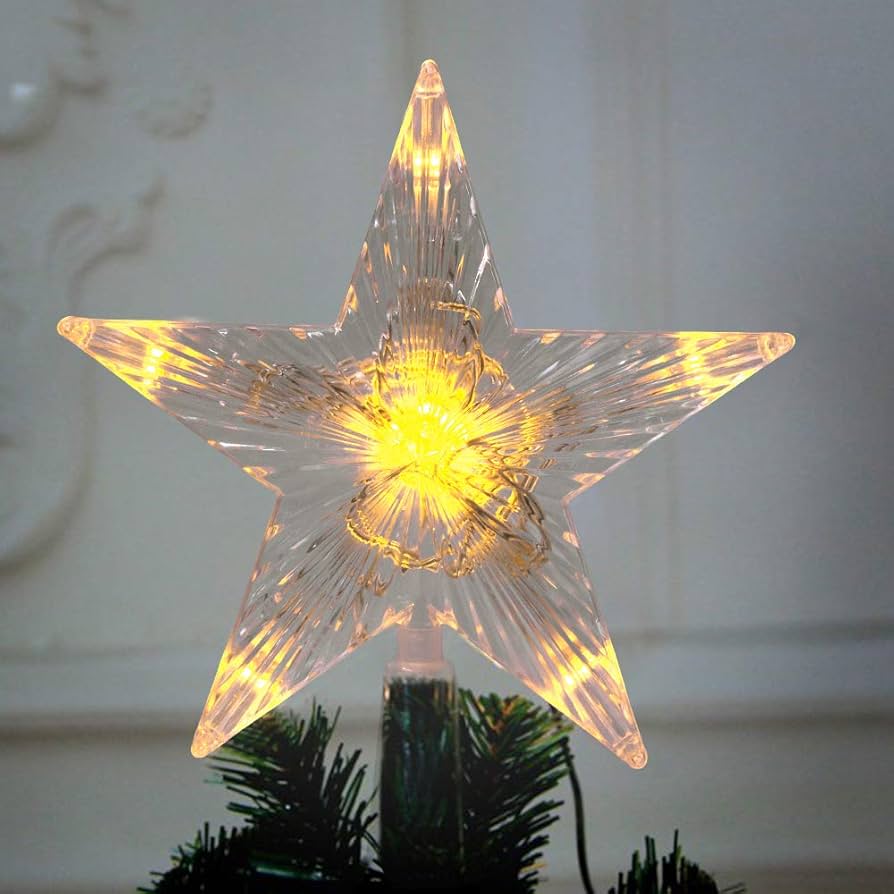 star treeです Amazon.com: Juegoal Star Tree Topper with 20 LED Lights
