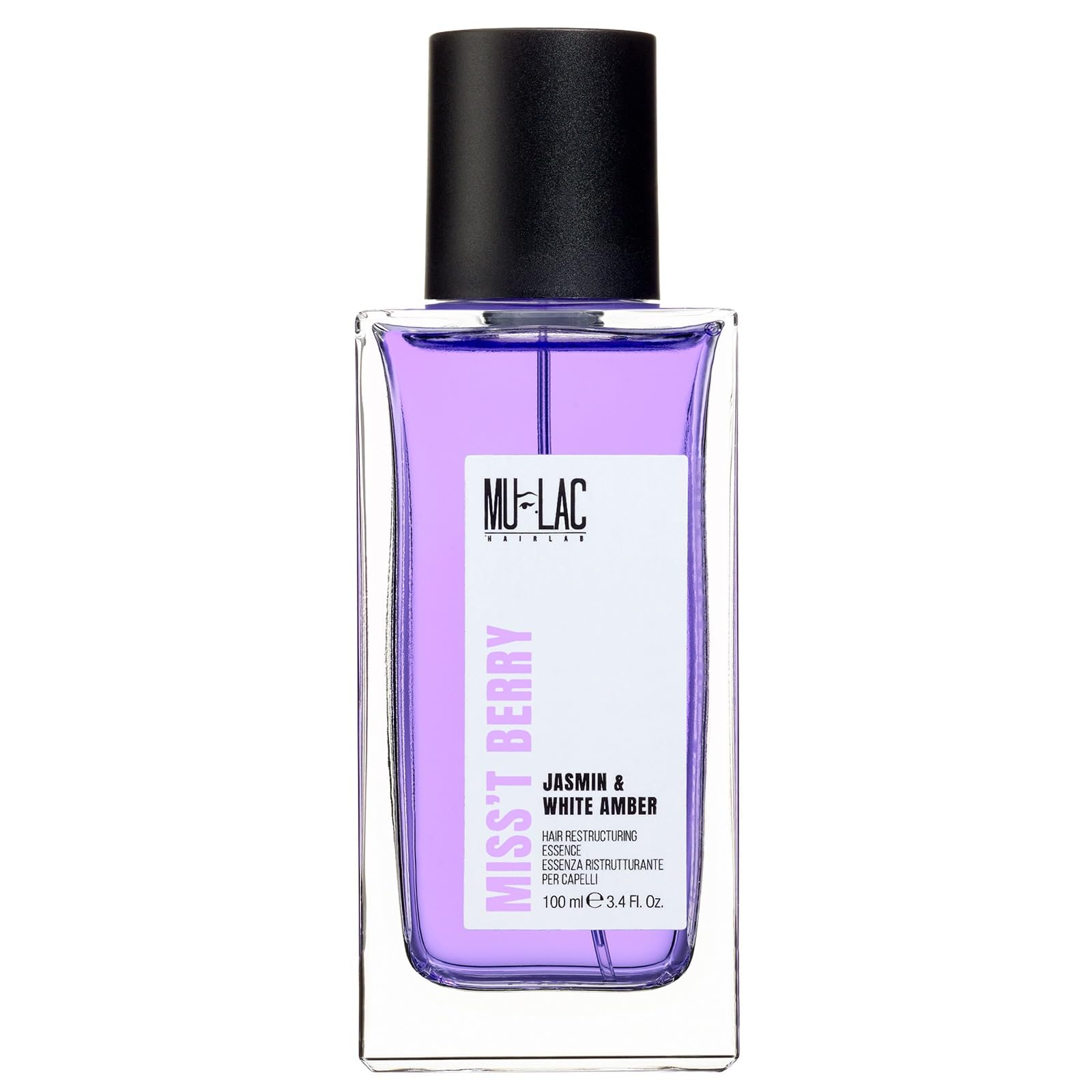 MULAC | Miss't Berry Haaressenz Restrukturierend, Haarparfum mit Heidelbeeröl und pflanzlicher Keratin, Restrukturierende Wirkung, Noten von Holz und Vanille, 100ml