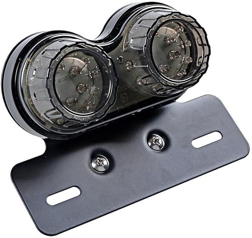 Miniatura 7 de ZYTC Luz trasera de motocicleta de 40 W 40 LED, luces de freno de funcionamiento integradas, lámpara de señal de giro con soporte de placa de
