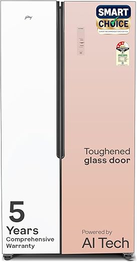 Godrej 600 L 3 Star, 1+2 Years Additional Warranty, Smart convertible Zones with Digital Touch Panel, Frost Free Inverter Side By Side…