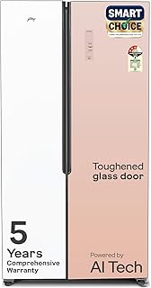 Godrej 600L 3 Star 5 Years Comprehensive Warranty | Smart Convertible Zones | Toughened Glass Door | Frost Free Inverter Refrigerator (2025 Model, RS EONVELVET 600C RIT RS GL, Rose Glass)
