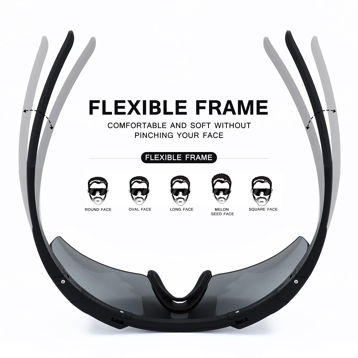 Outdoor Tactical Glasses with 3 Interchangeable Lenses, High Impact resistance Shooting Glasses, Unisex Safety Eyewear - Anti fog UV400 Eye Protection Sunglasses for Hunting Cycling Driving Compact