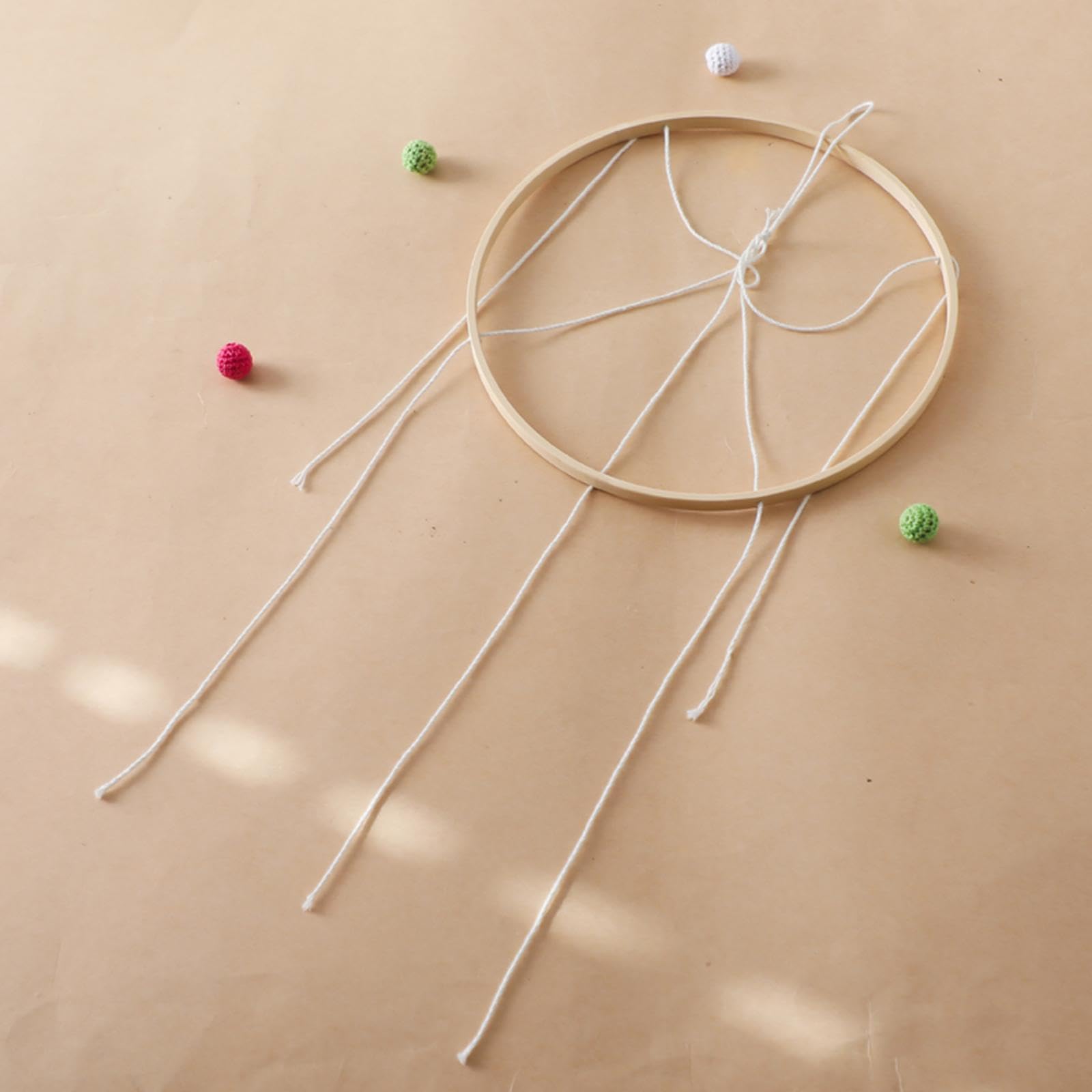 Harayaa Telaio Mobile in Legno per Bambini, Fai da Te Arillo da Soffitto, Supporto Giostrina Culla Neonato, 23 Cm