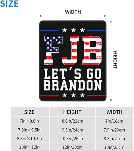Miniatura 2 de JOocla FJB - Alfombrilla de mouse con texto en inglés "Let's Go Brandon", accesorios de escritorio de oficina, alfombrilla de mouse inalámbrica,